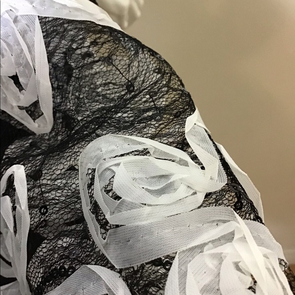 Nicole Miller soutache Hi-low floral party dress - Picture 6 of 8